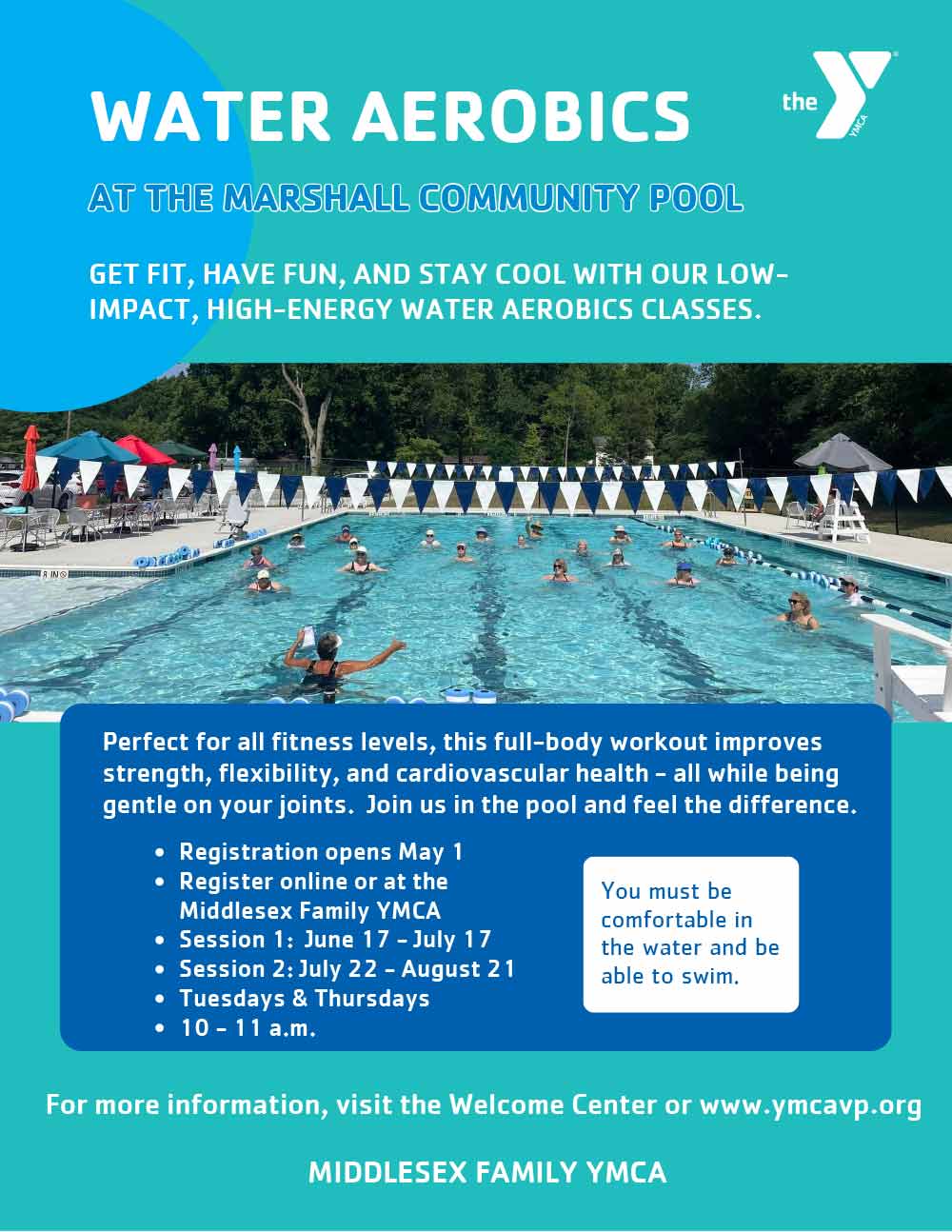YMCA water aerobics in Urbanna
